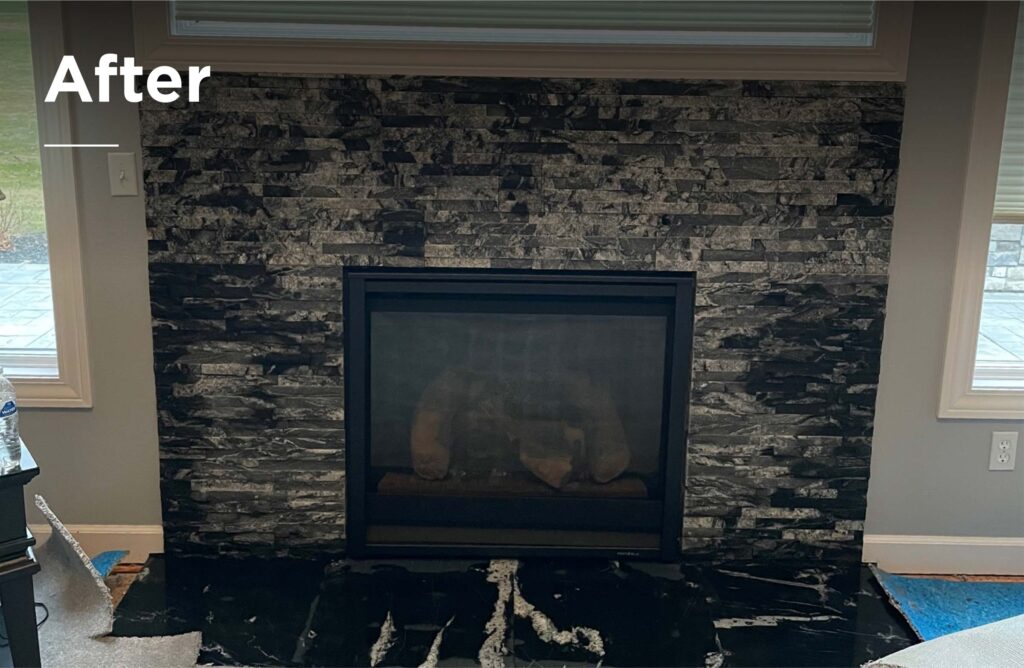 updated Fireside Hearth Toledo fireplace